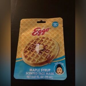 Eggo Maple Syrup Scented Face Mask. 0.67 fl oz size. 1 single use mask. Add on